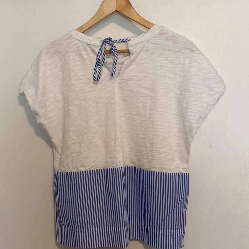 Vineyard Vines Mixed Media Cotton Striped Shirt - Picture 5 of 8